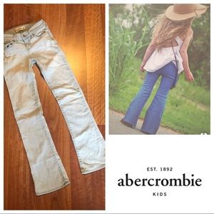 Light Wash Abercrombie Kids Flare Jeans